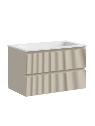 Тумба под раковину Sancos SNOB T SNT80CE 79х45х50 подвесная цвет бежевый